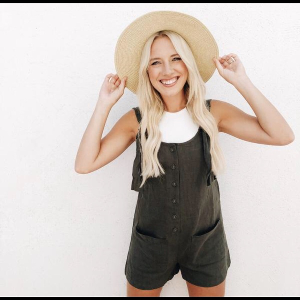 Olive Romper Size Large